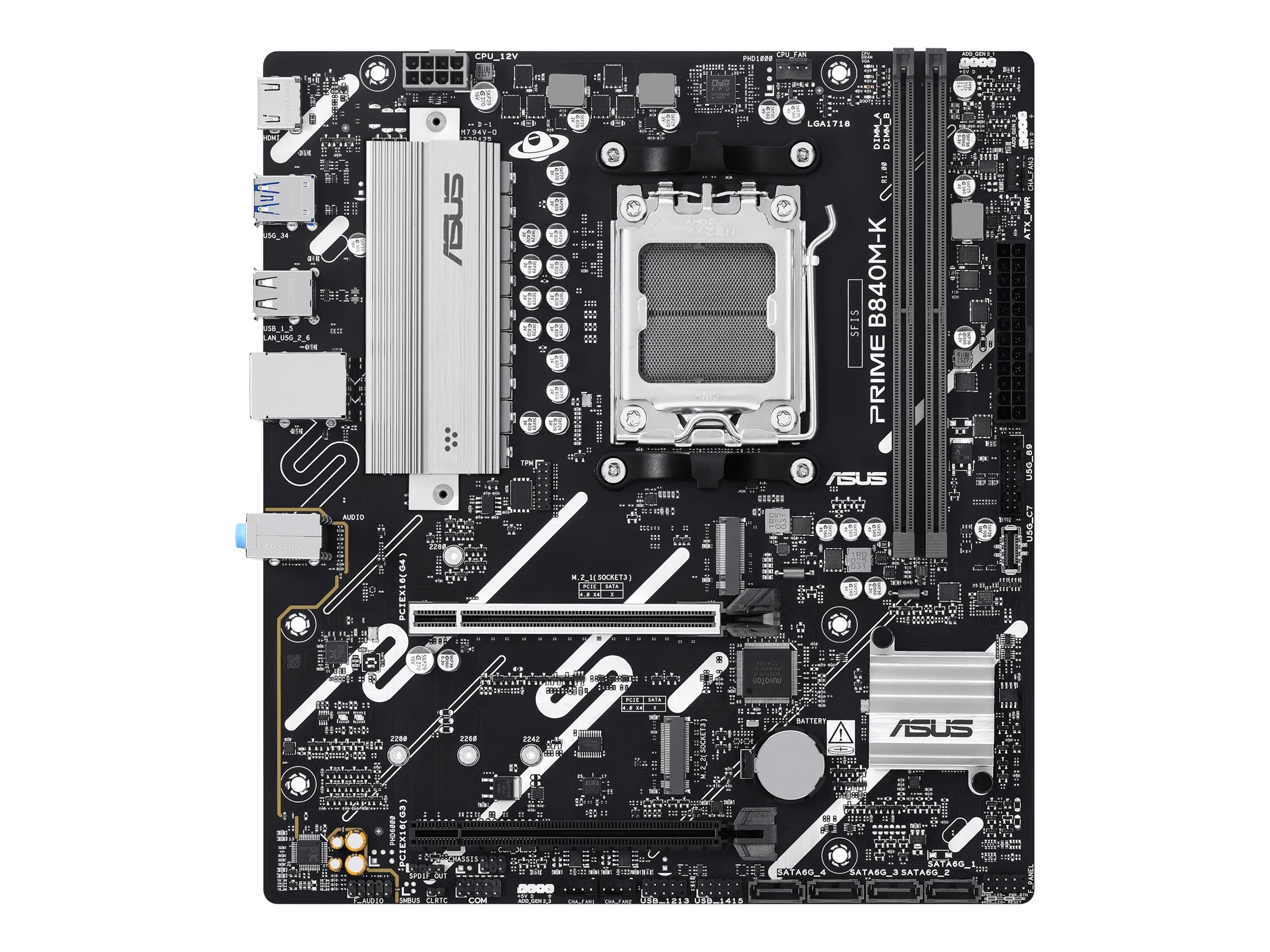 ASUS AMD PRIME B840M-K Motherboard Vorderansicht