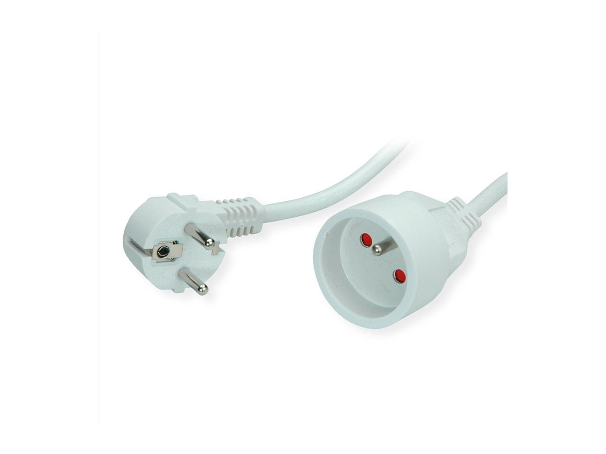 VALUE Schutzkontakt-Verlängerungskabel 230VAC UTE Version weiss 10m - Detailansicht