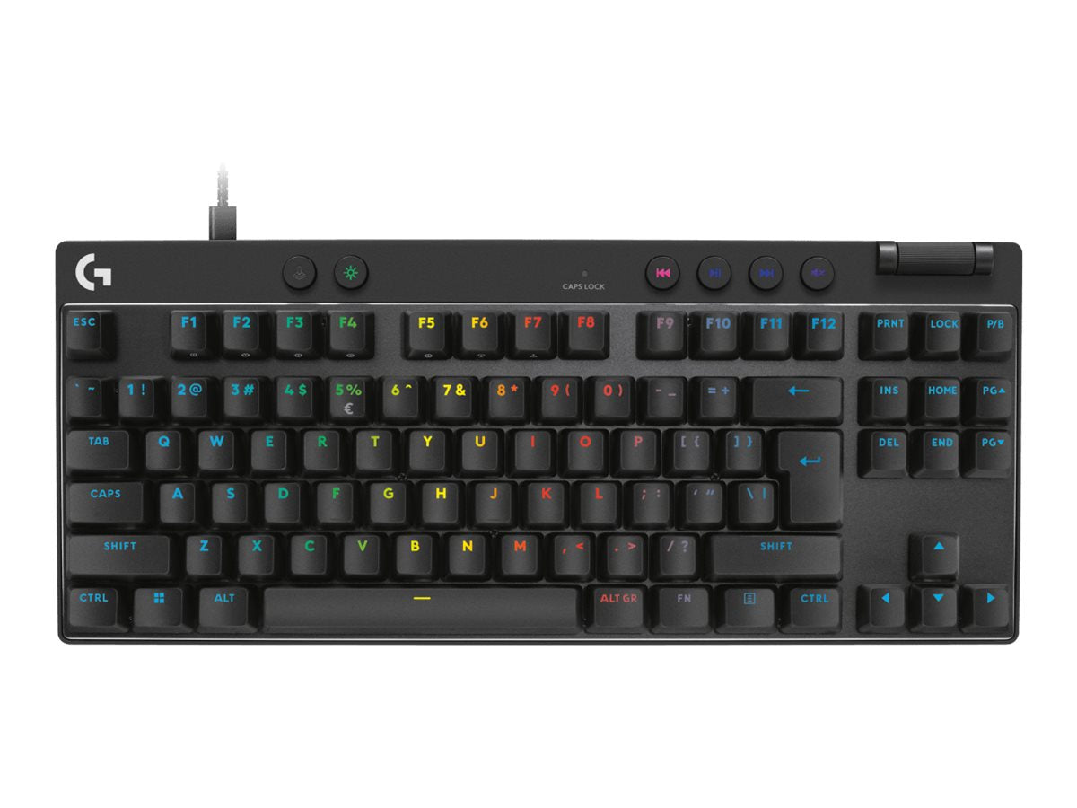 LOGITECH PRO X TKL RAPID Black (US) Tastatur Vorderansicht