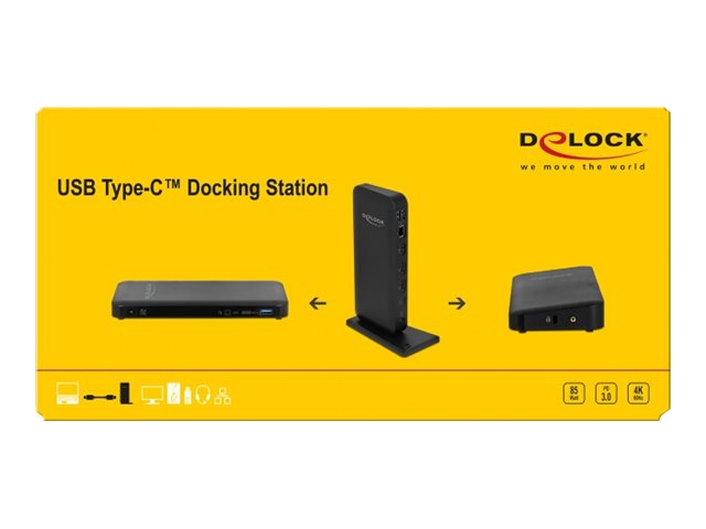 DELOCK USB Type-C DP 1.4 Dockingstation 4K - Rückansicht