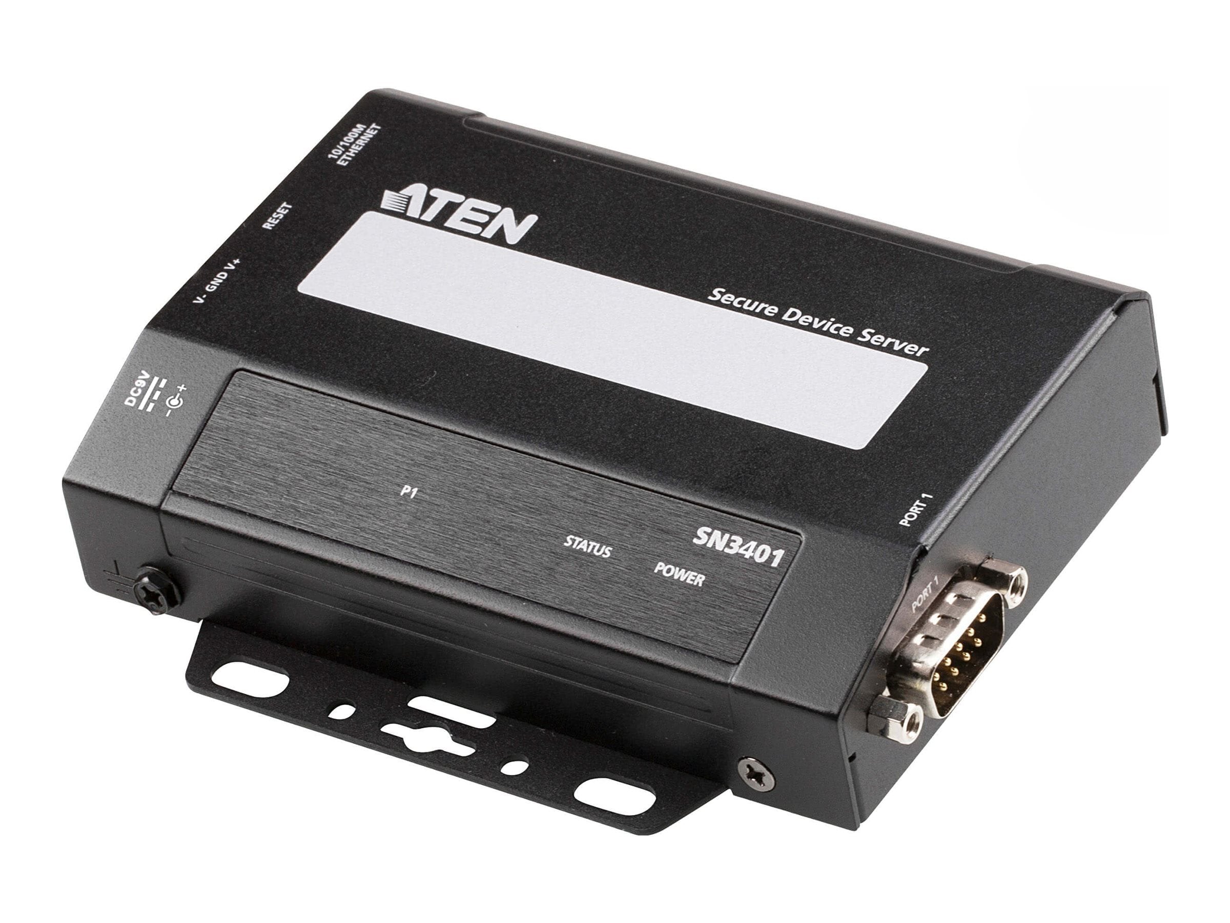 ATEN SN3401 1-Port RS-232/422/485 Secure Device Server Vorderansicht