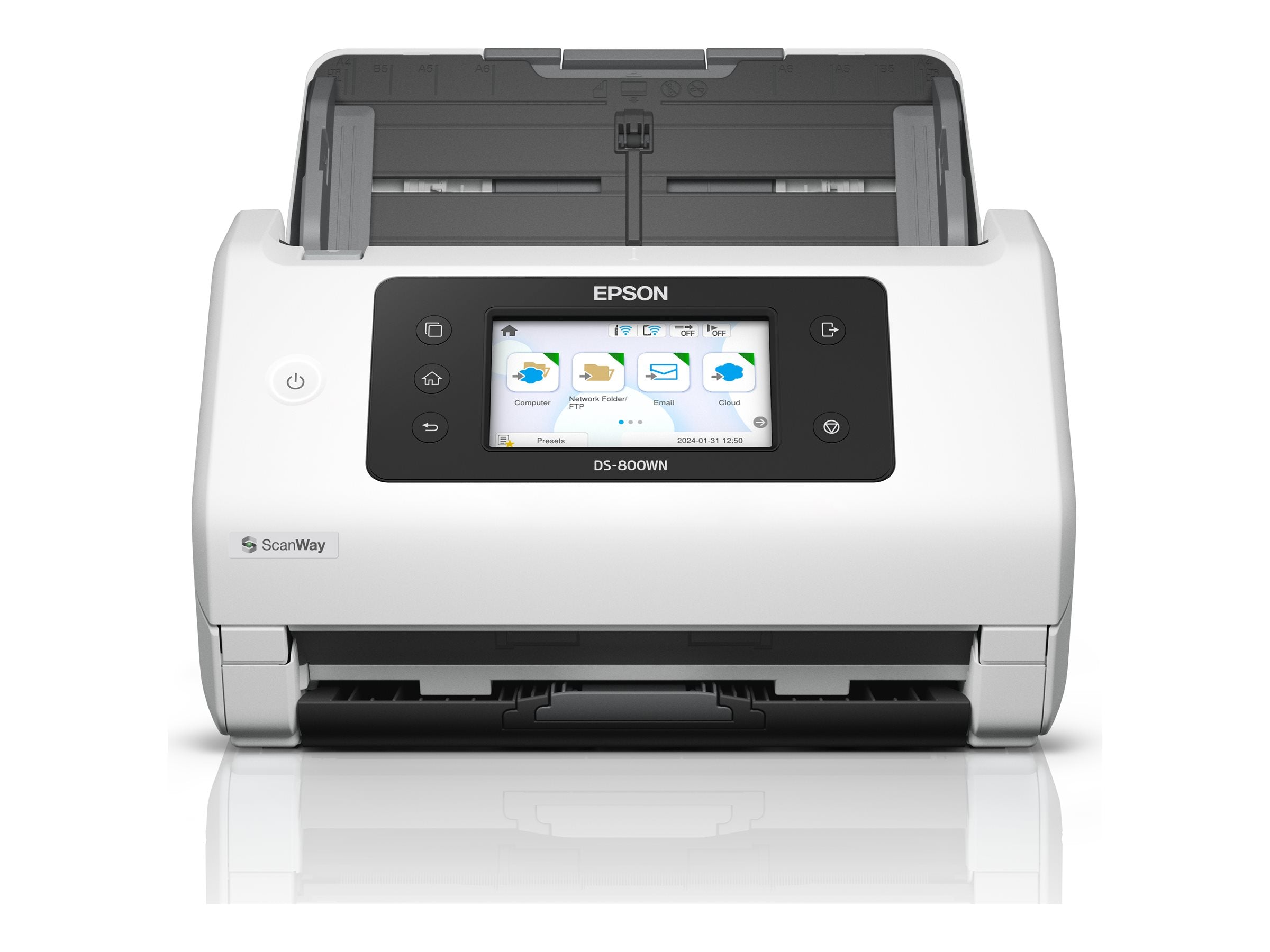 EPSON WorkForce DS-800WN Dokumentenscanner Vorderansicht
