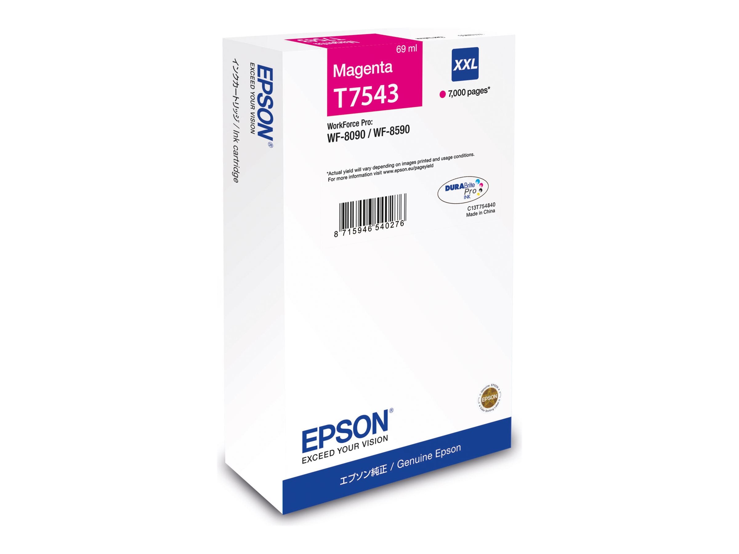 EPSON WF-8090/WF-8590 Ink Magenta XXL Vorderansicht
