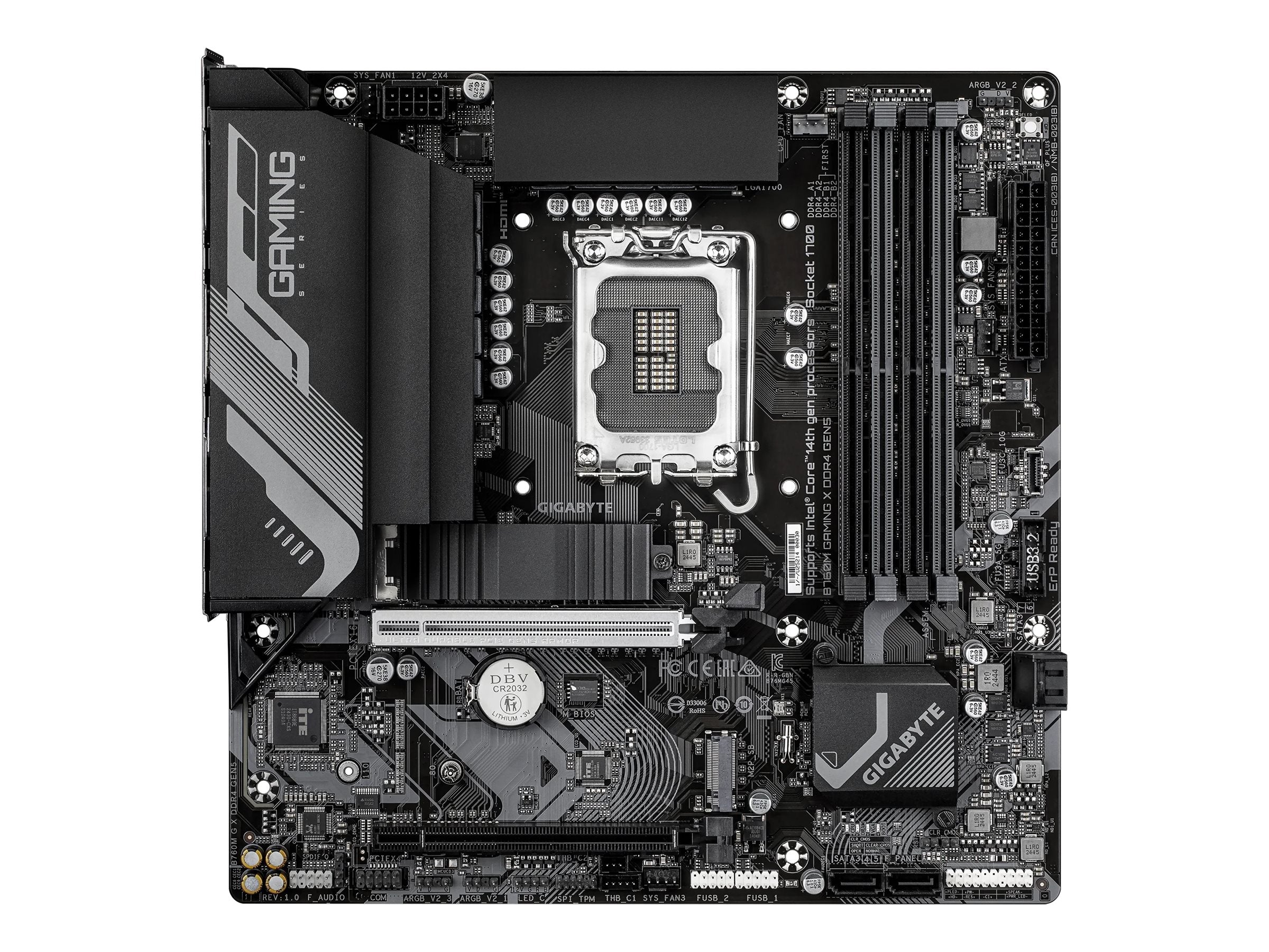 GIGABYTE B760M G X DDR4 GEN5 Vorderansicht