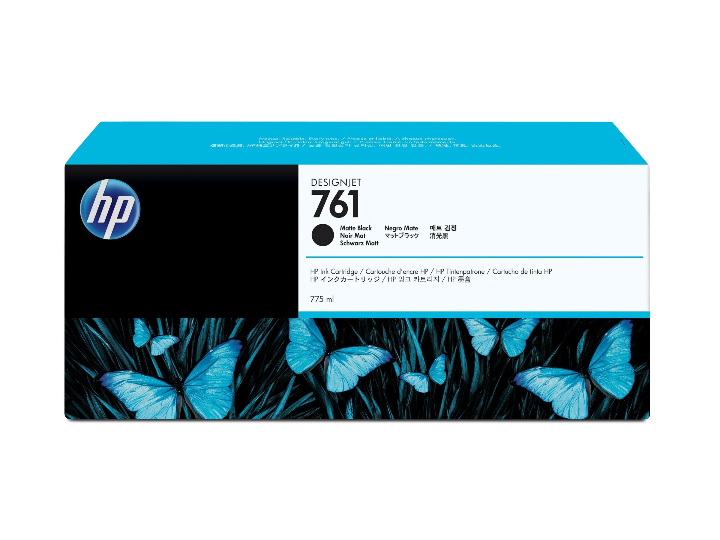 HP 761 Original Tinte matt schwarz im Einsatz