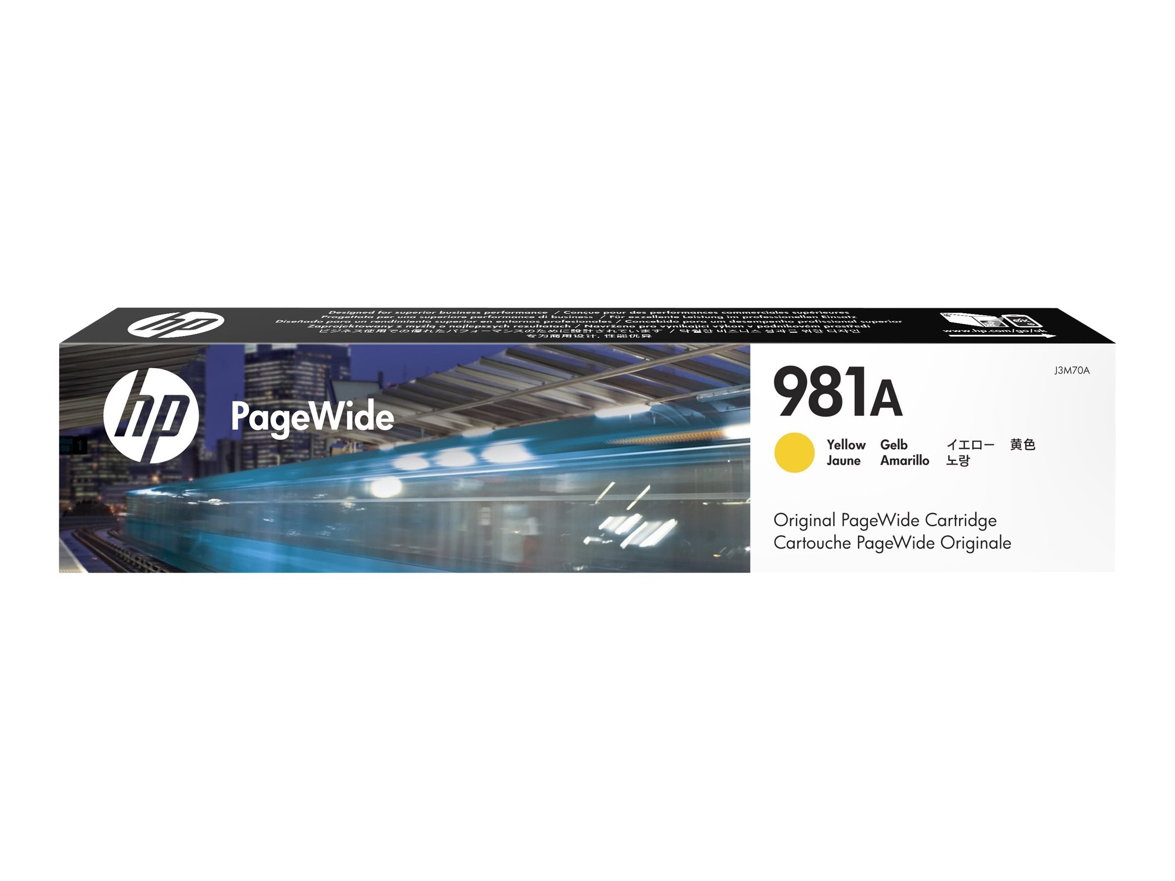 HP 981A Gelb Original PageWide Cartridge Vorderansicht