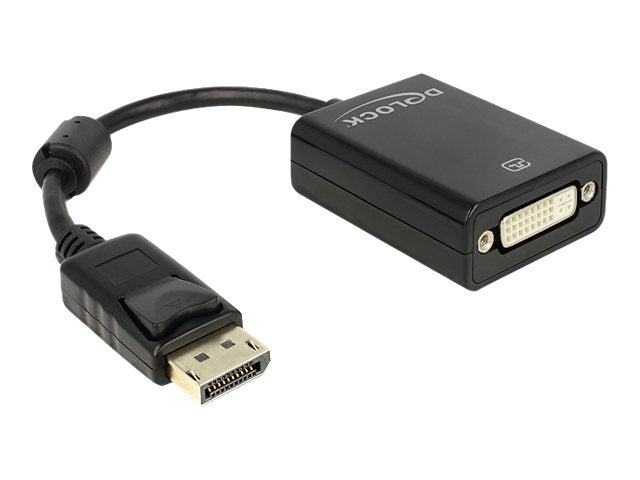 DELOCK Adapter DP-St > DVI24+5-Bu 22,5cm black - Vorderansicht