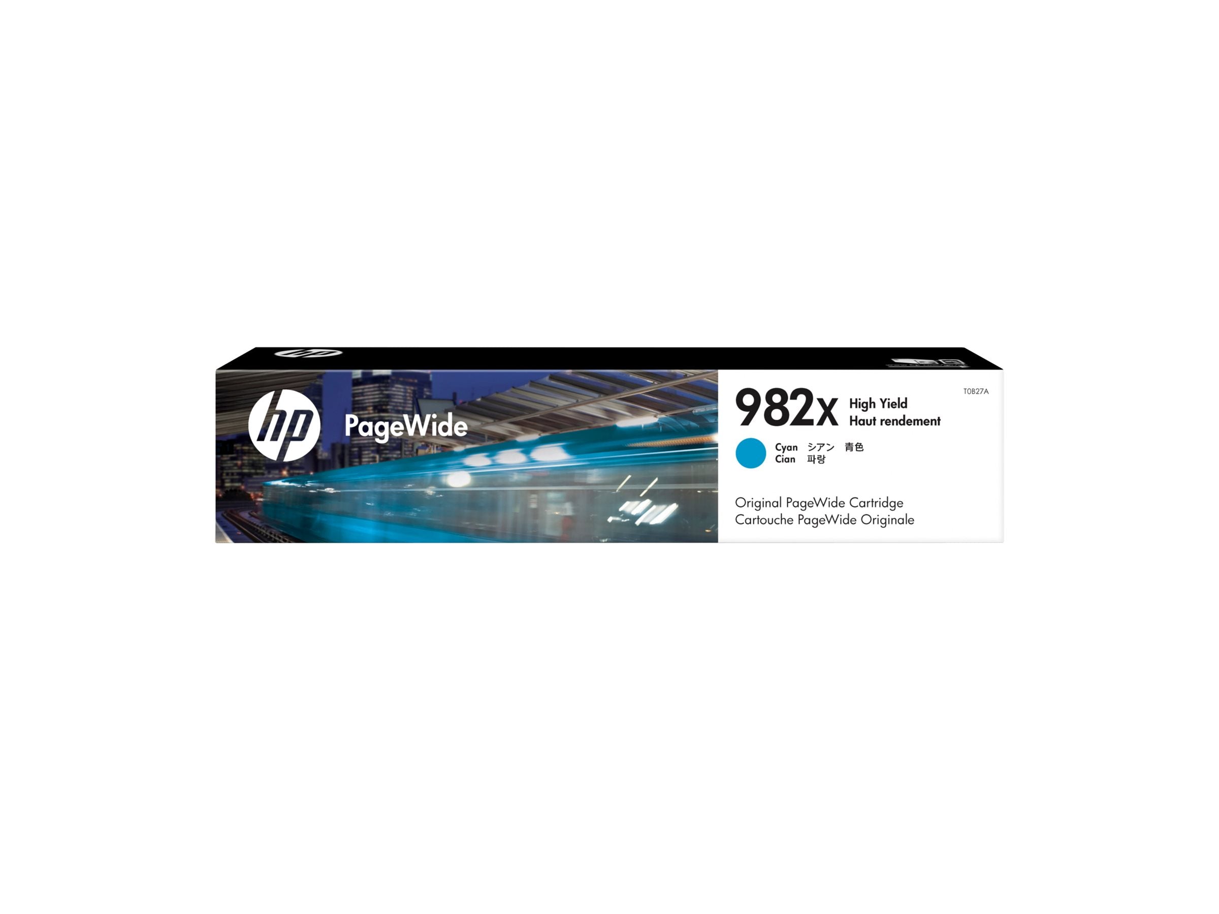 HP 982X PageWide Cartridge Cyan High Yield - Vorderansicht
