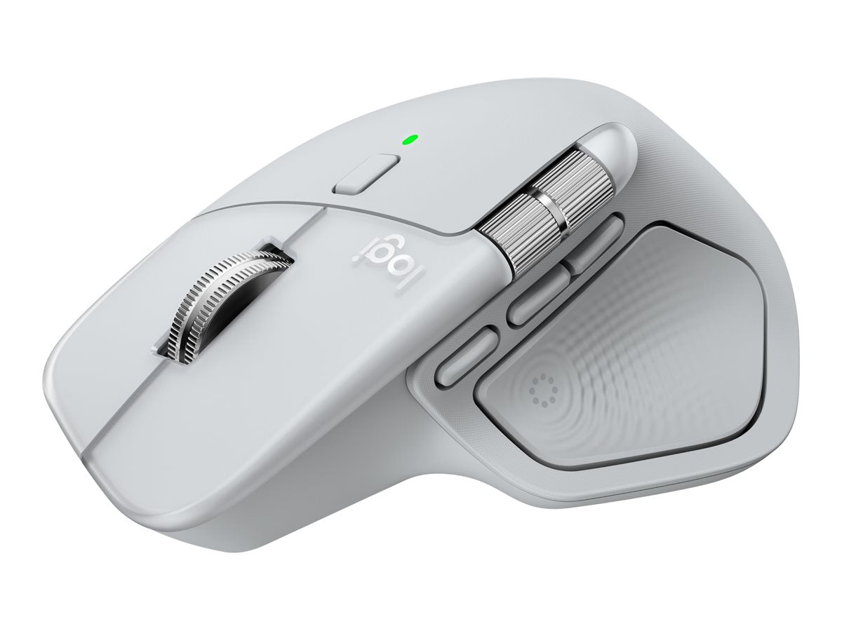 LOGITECH MX Master 4 Mouse for Mac White Silver - Seitenansicht