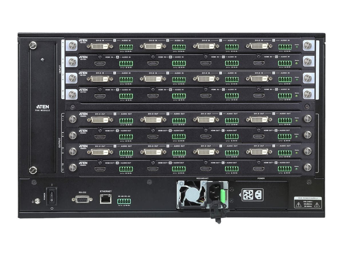 ATEN VM1600A 16x16 modularer Matrix Switch Detailansicht