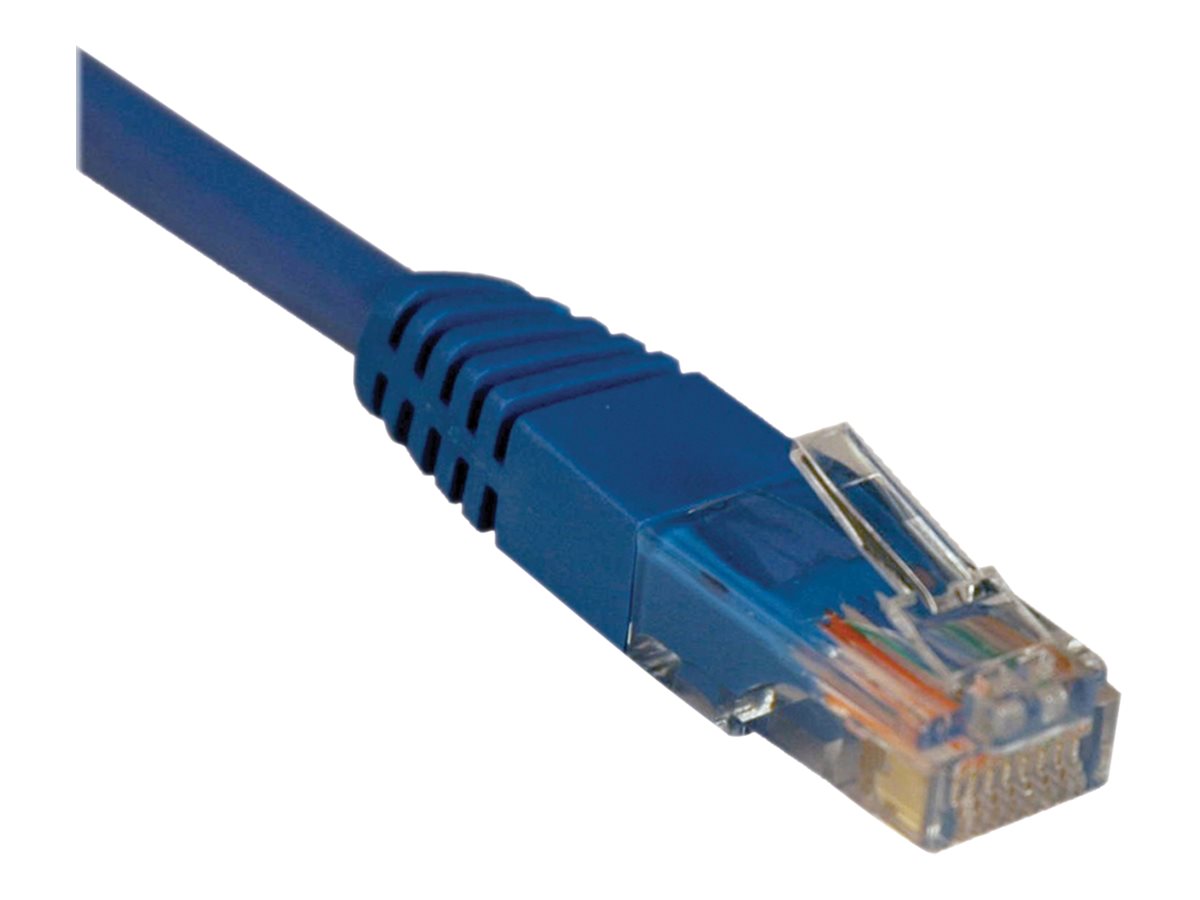 EATON TRIPPLITE Cat5e 350mHz Molded UTP Ethernet Cable RJ45m/M PoE Blue 2ft - Verpackung