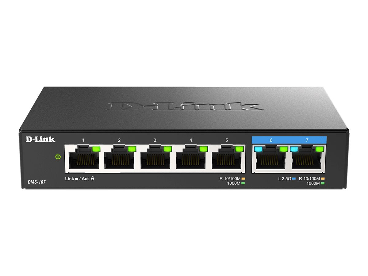 D-LINK DMS-107/E 7-Port Multi-Gigabit Switch Verpackung