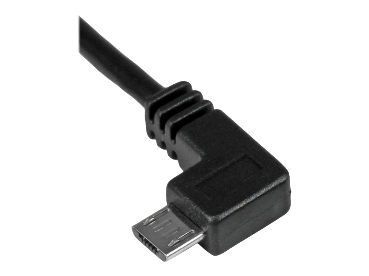 STARTECH.COM Micro-USB Charge-and-Sync Cable M/M - Left-Angle Micro-USB Vorderansicht