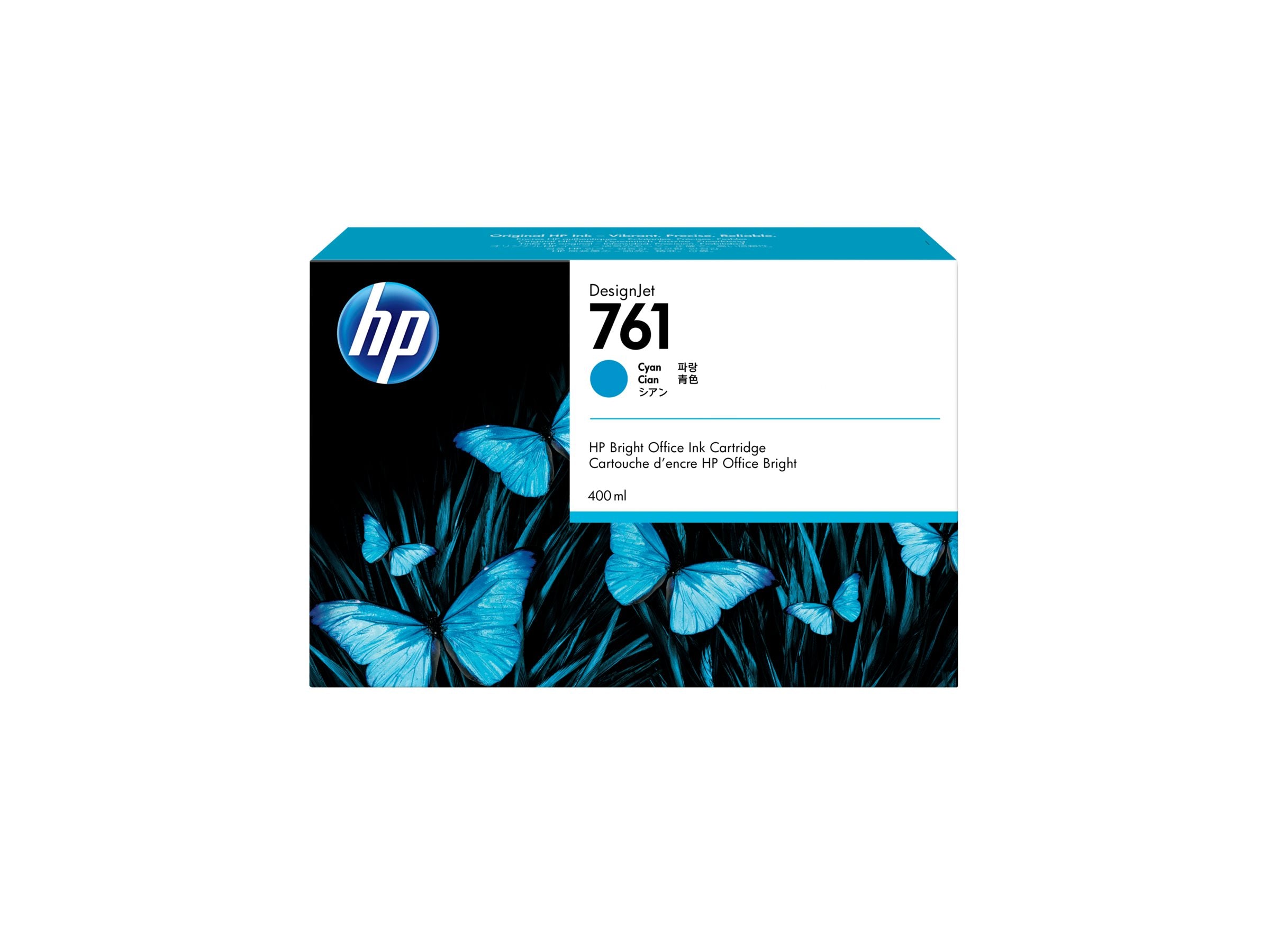 HP 761 Original Tinte cyan in Anwendung