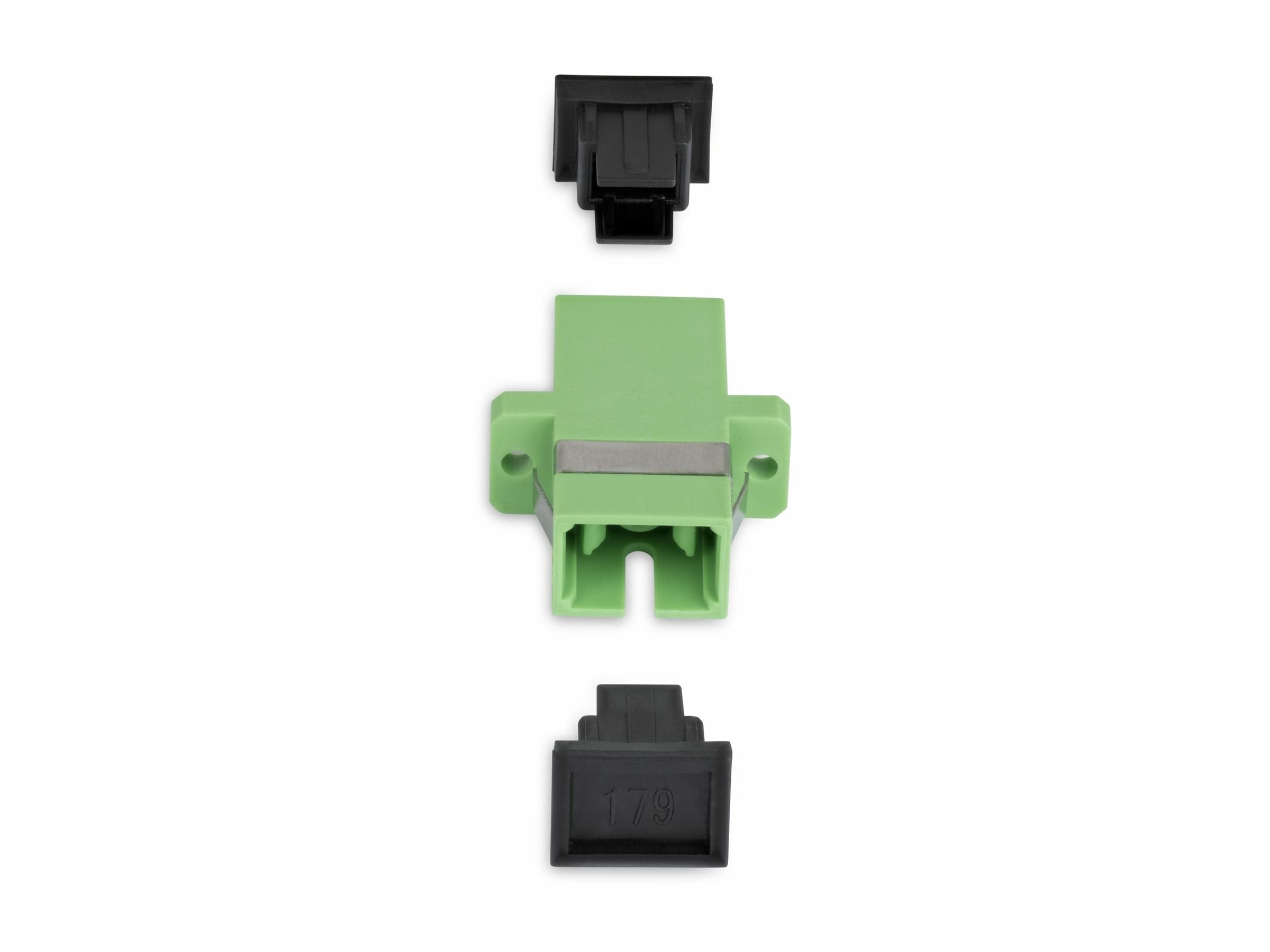 STARTECH.COM SC auf SC Kupplung 10er Pack OS2 Singlemode SC Glasfaser Kupplung mit Flansch SC/APC Simplex Adapter