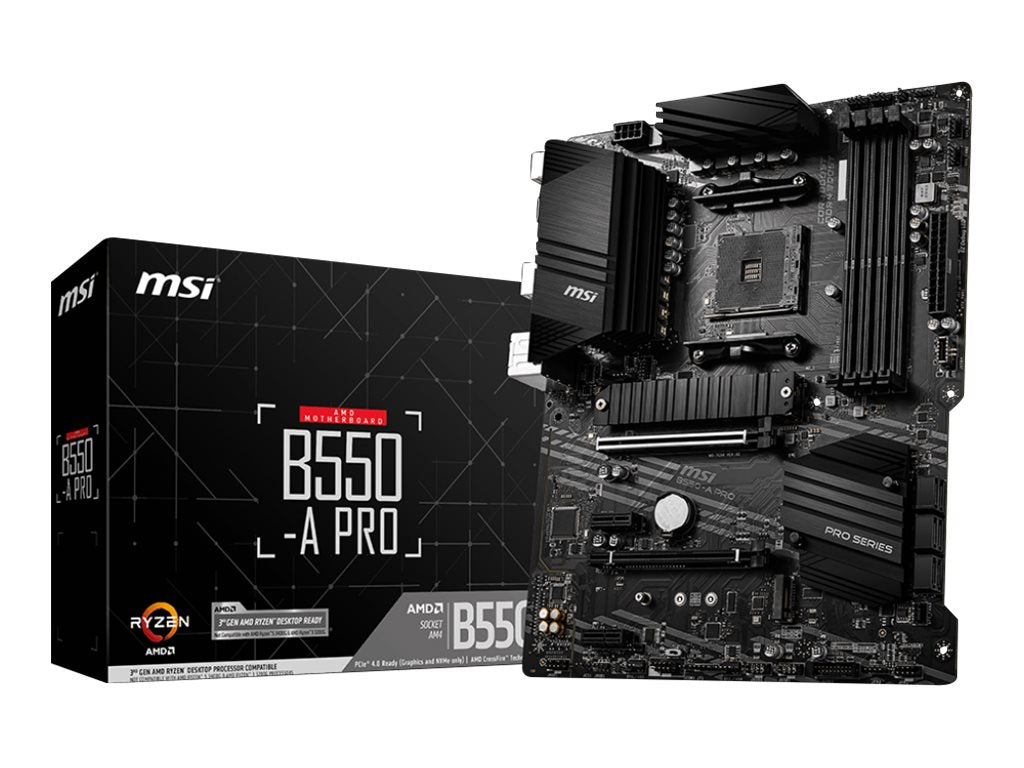 MSI B550-A PRO ATX Motherboard Vorderansicht