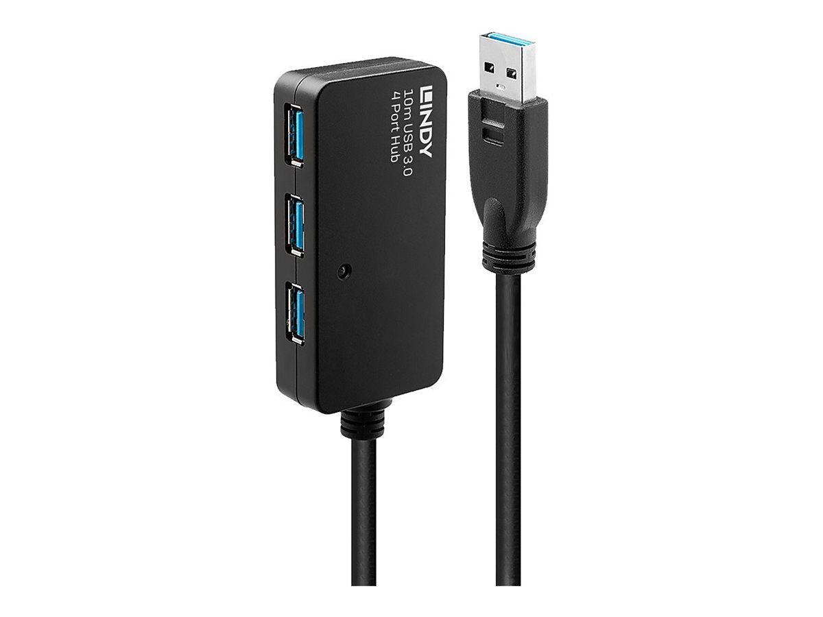 LINDY USB 3.0 Aktivverlaengerungs-Hub Pro 10m 4 Port Verpackung