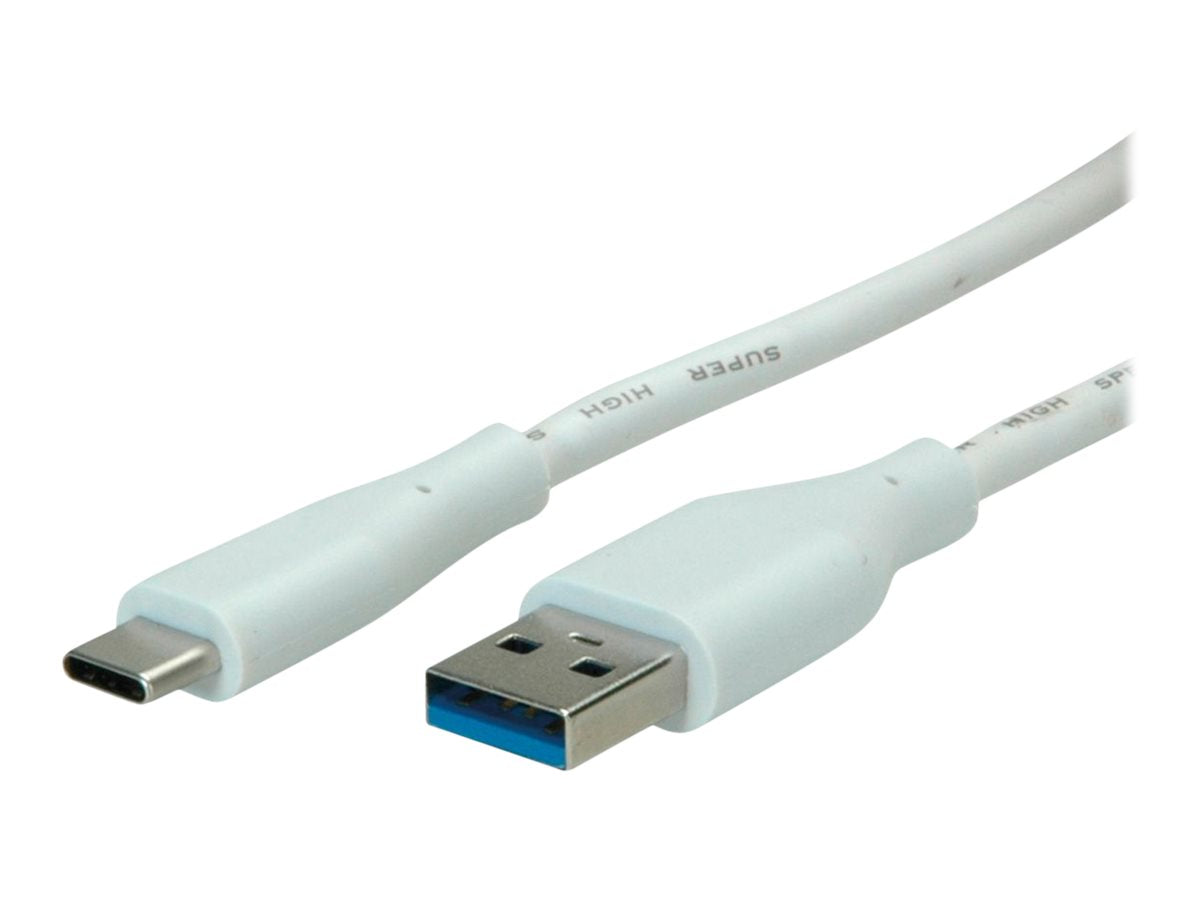 VALUE USB 3.2 Gen 1 Kabel Typ-A-C ST/ST weiss 3m - Vorderansicht