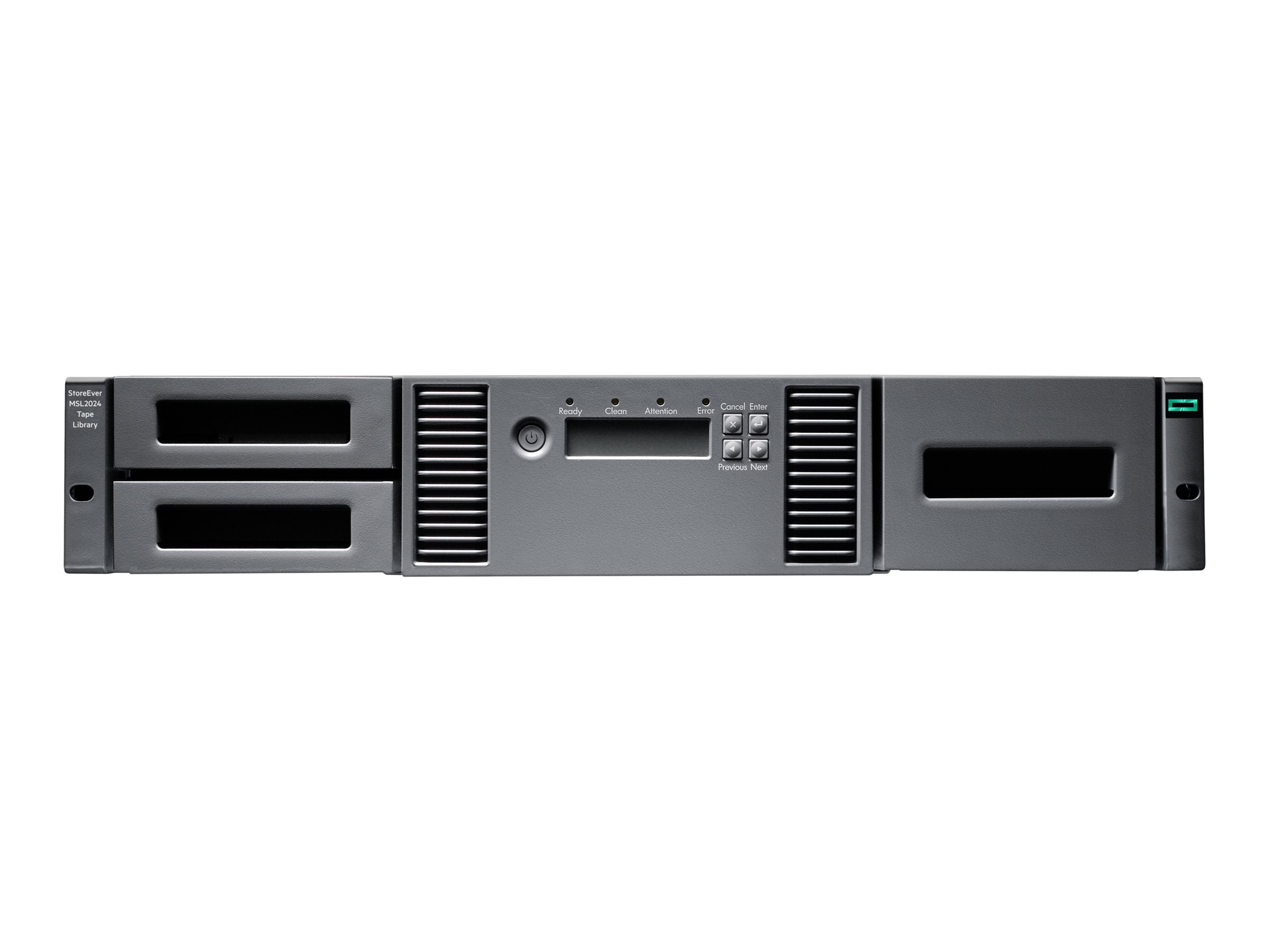 HPE Storage MSL2024 Tape Library 1x MSL LTO-9 Fibre Channel 15x LTO-9 45TB Data Cartridges