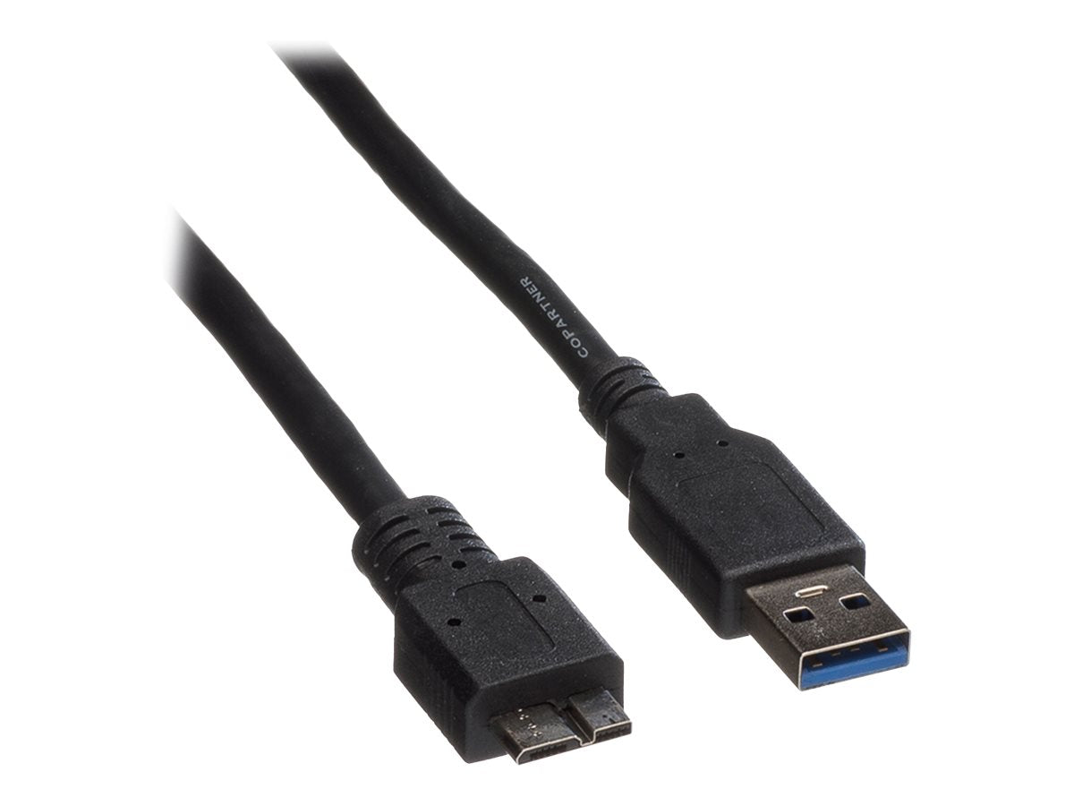 ROLINE USB 3.2 Gen 1 Kabel A ST - Micro B ST schwarz 2m Verpackung