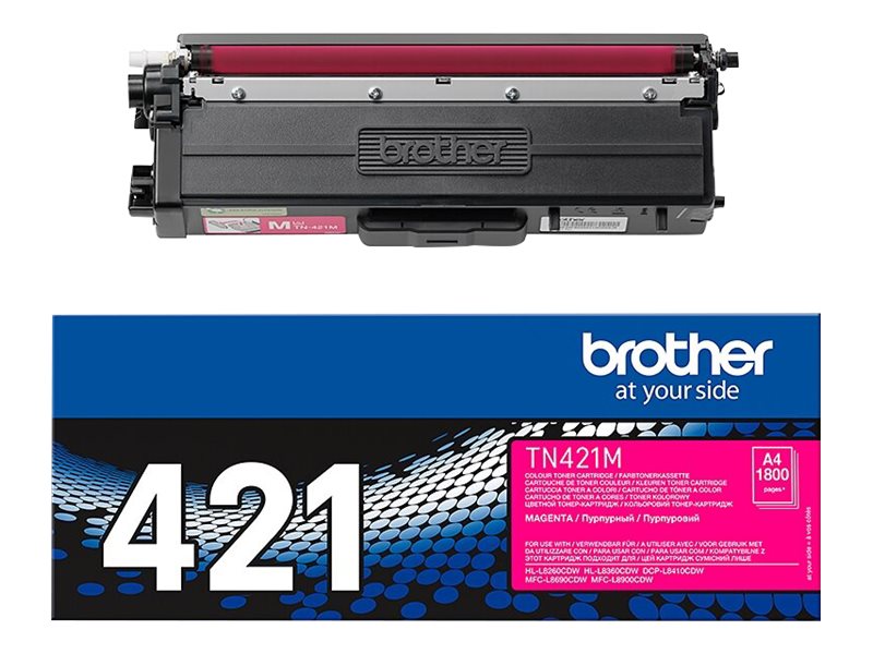 BROTHER TN-421M Tonerkassette Magenta im Einsatz