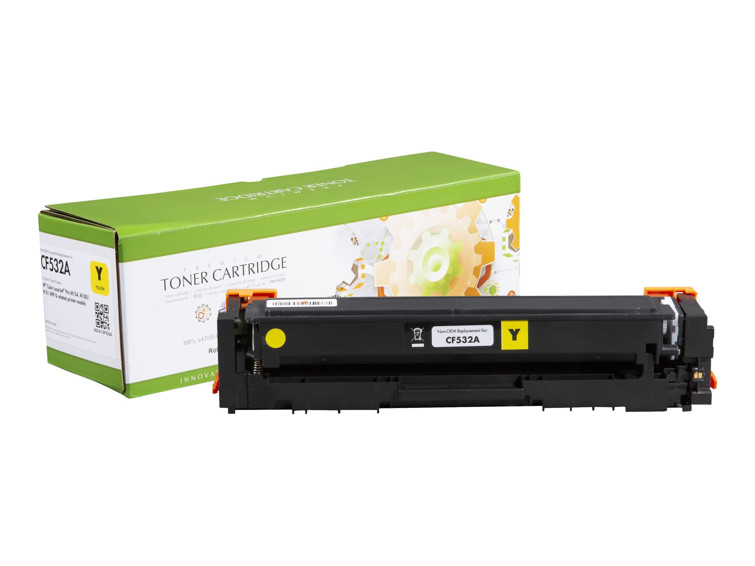STATIC Tonerpatrone kompatibel mit HP CF532A gelb - Vorderansicht