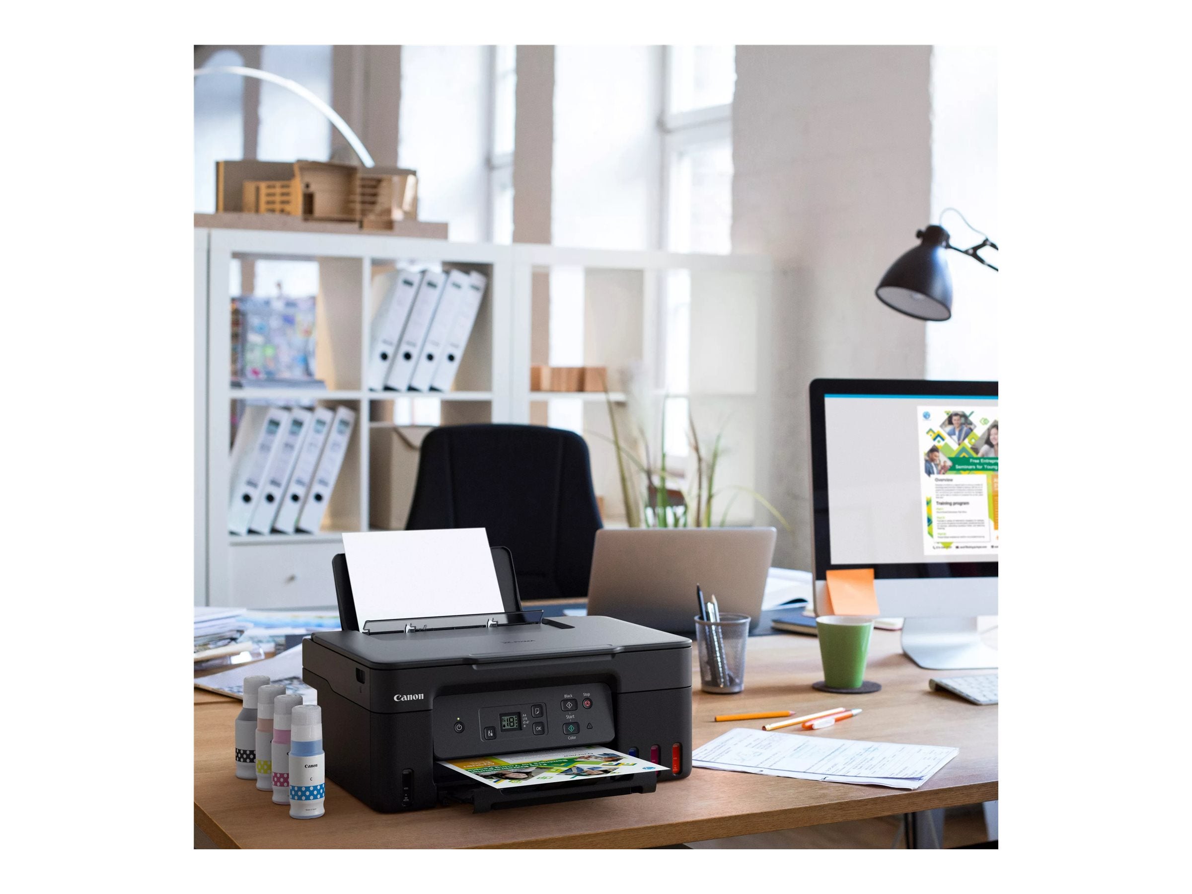 Seitenansicht des CANON PIXMA G2570 BK Inkjet Multifunction Printer