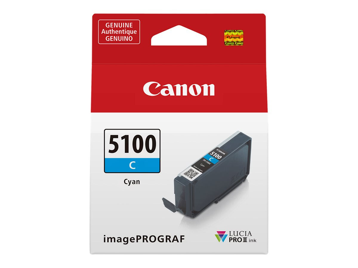 CANON PFI-5100 SERIES Cyan ink tank - Vorderansicht