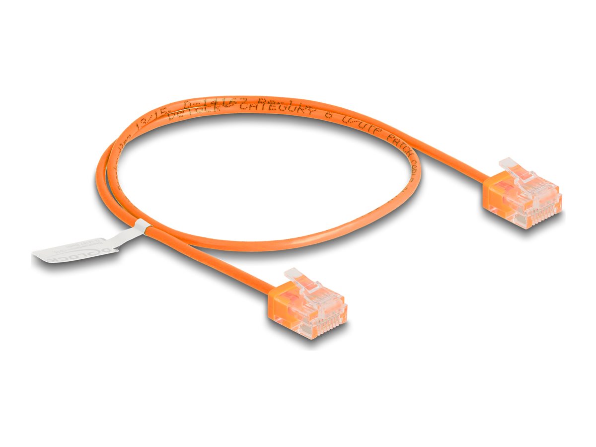 DELOCK RJ45 Netzwerkkabel Cat.6 UTP Ultra Slim 0,5m - Vorderansicht