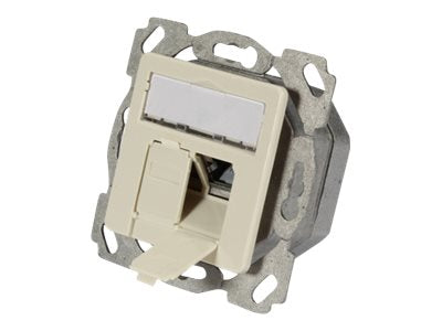 EFB Datendose Cat6a 500MHz WEISS Vorderansicht
