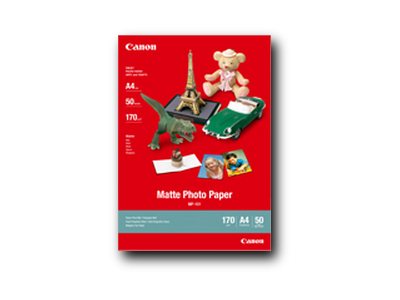CANON MP-101 matte Foto Papier A4 5 Blatt Vorderansicht