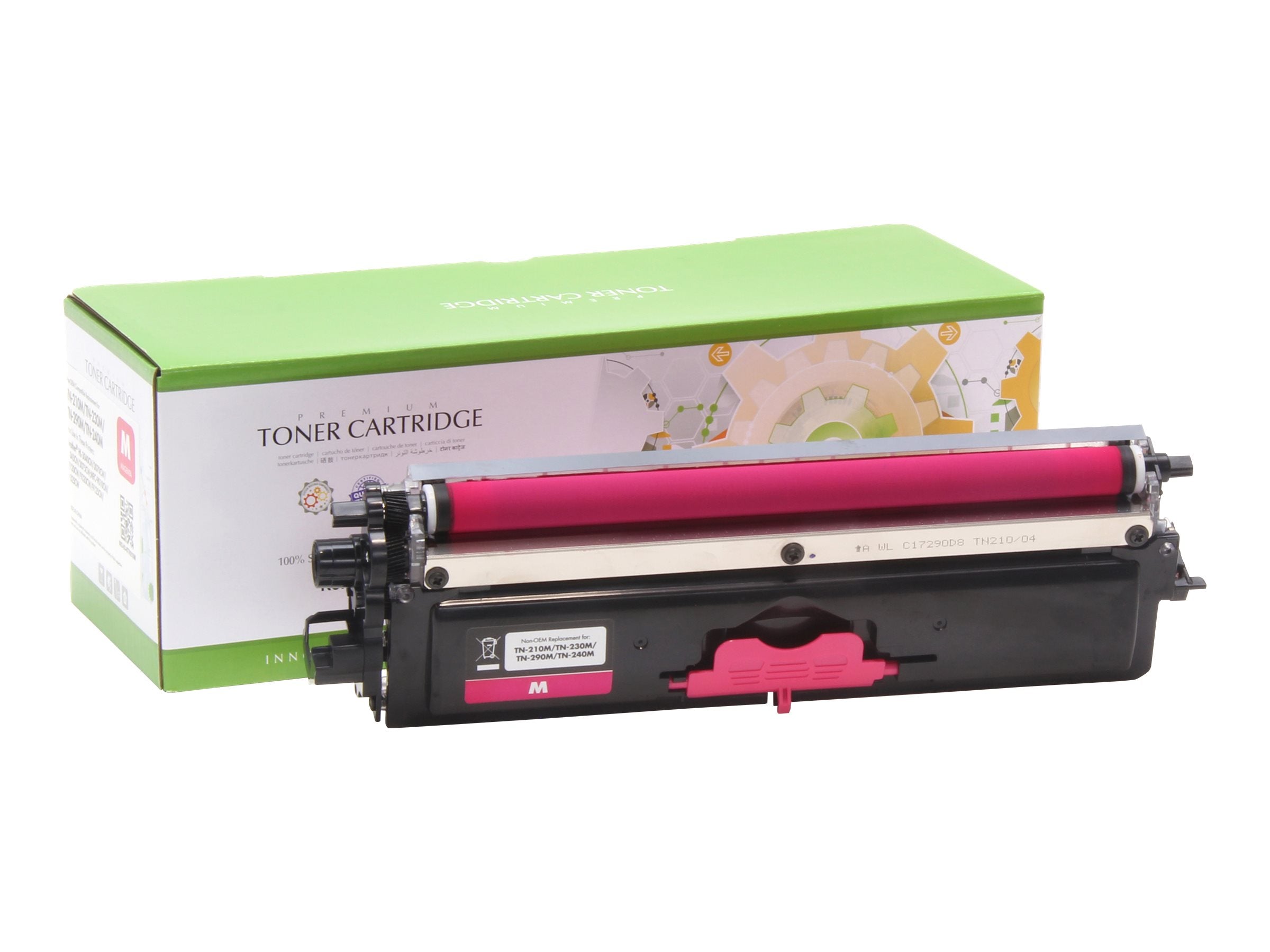 STATIC Tonerpatrone kompatibel mit Brother TN-210M/TN-230M magenta - Vorderansicht