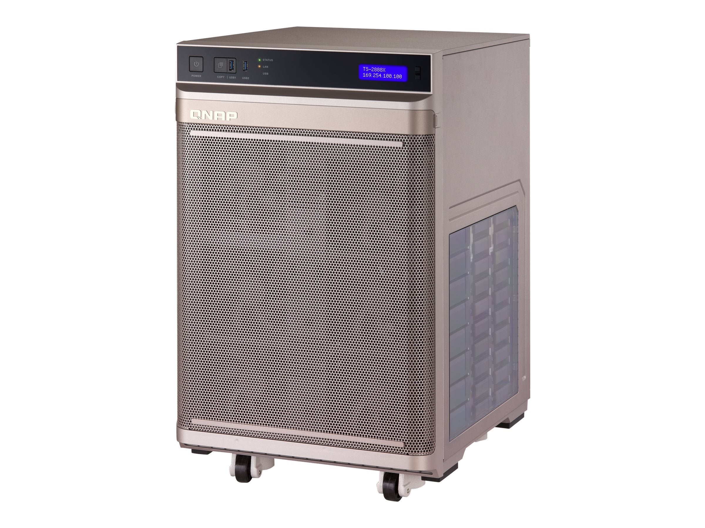 QNAP TS-2888X-W2175-512G NAS-Server Seitenansicht