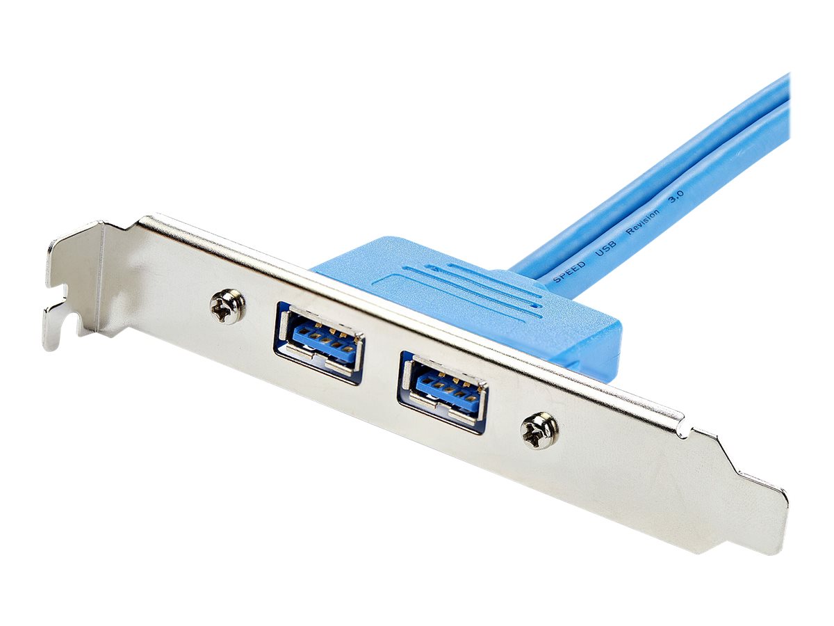 STARTECH.COM 2 Port USB 3.0 A Female Slot Plate Adapter Rückansicht