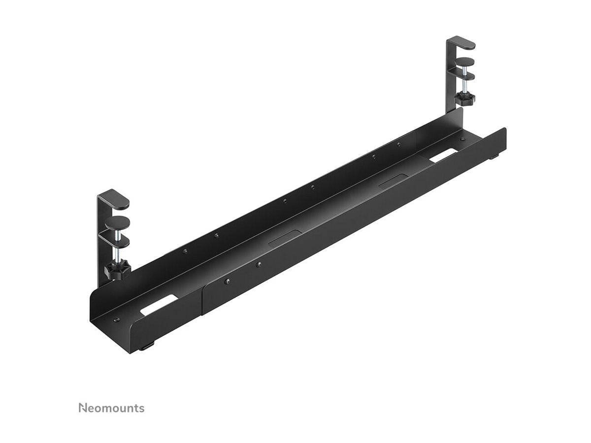 NEOMOUNTS Kabelmanagement Tray montiert am Tisch