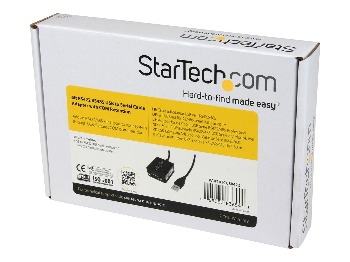 STARTECH.COM USB 2.0 auf Seriell Adapter Kabel Vorderansicht