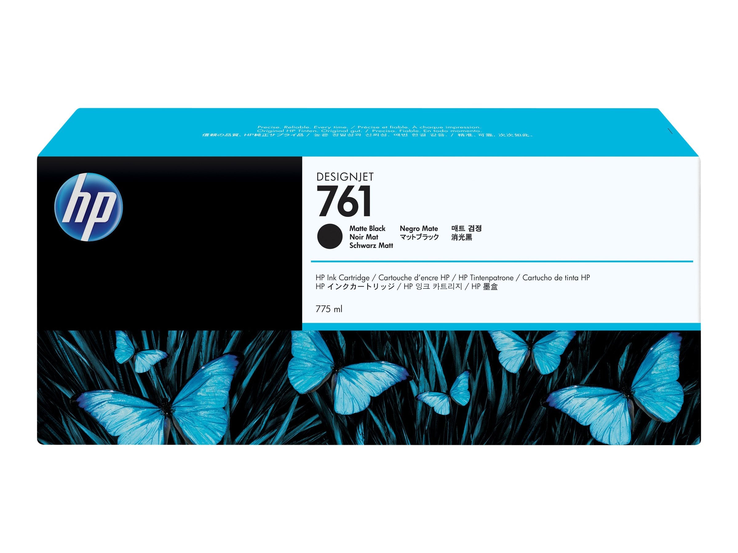 HP 761 Original Tinte matt schwarz Vorderansicht