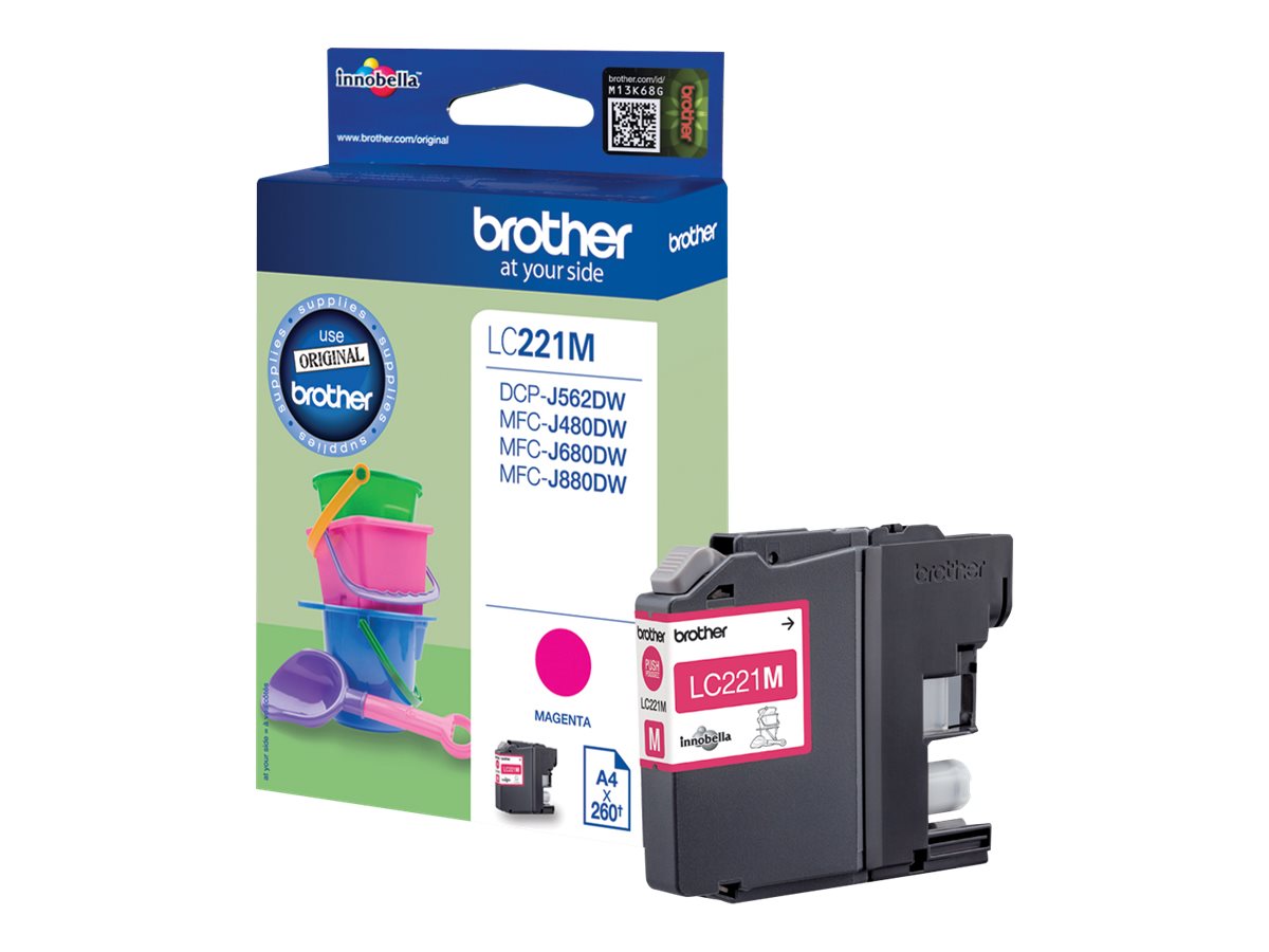 BROTHER LC221M Tintenpatrone Vorderansicht