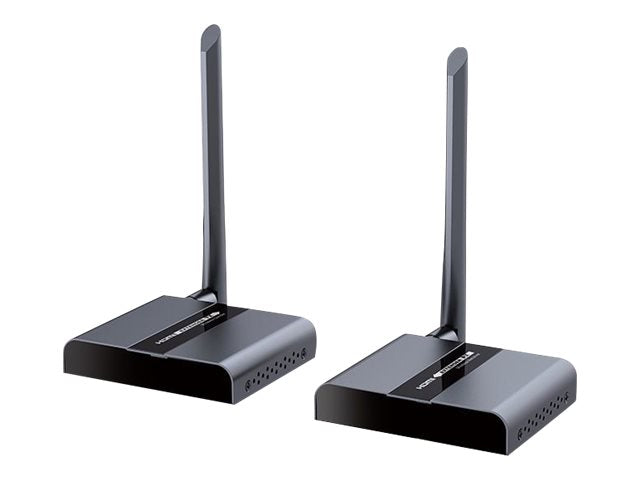 TECHLY HDMI Wireless Extender Set kompakt schwarz Detailansicht