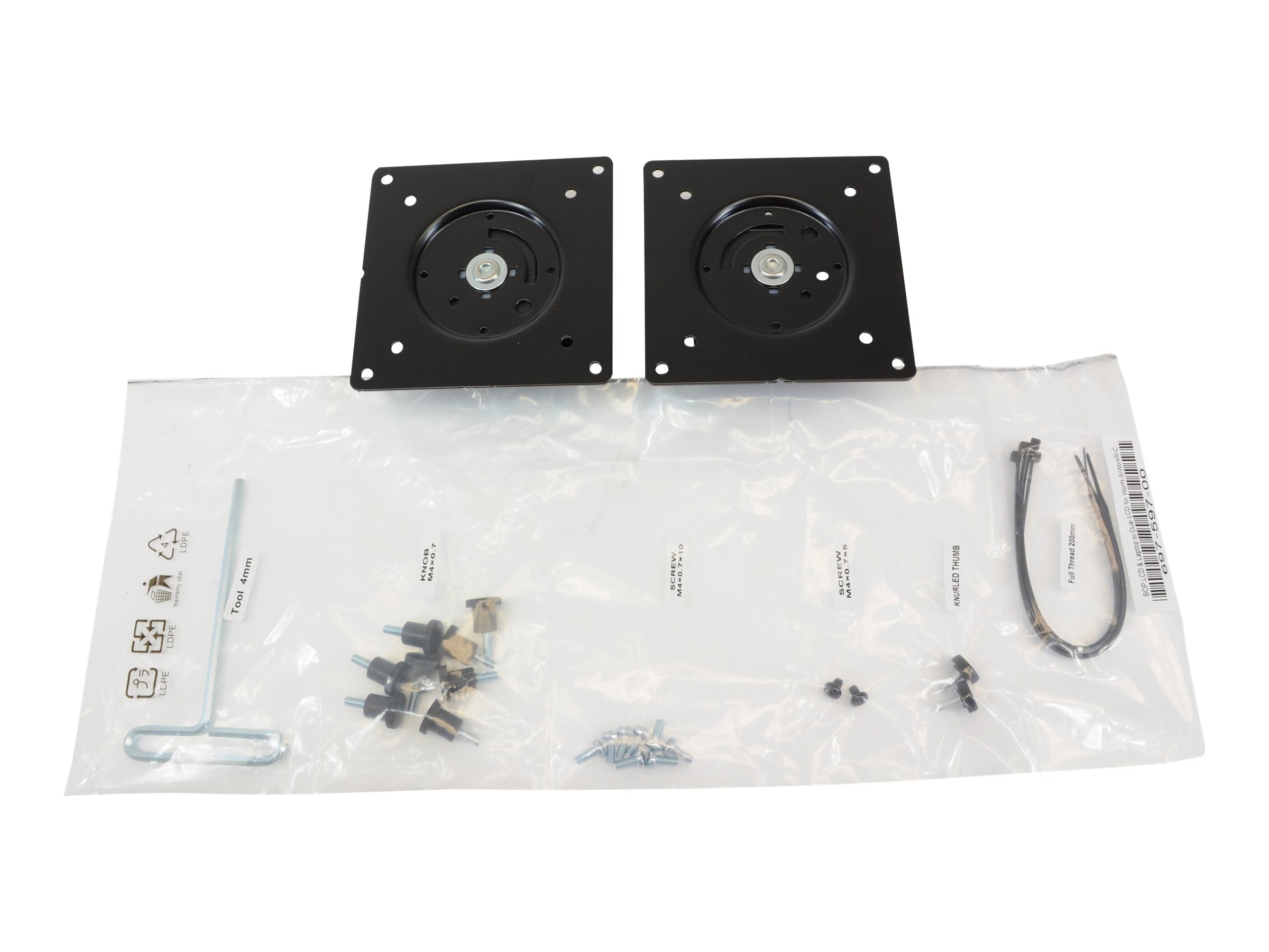 ERGOTRON WorkFit Convert-to-Dual Kit Vorderansicht
