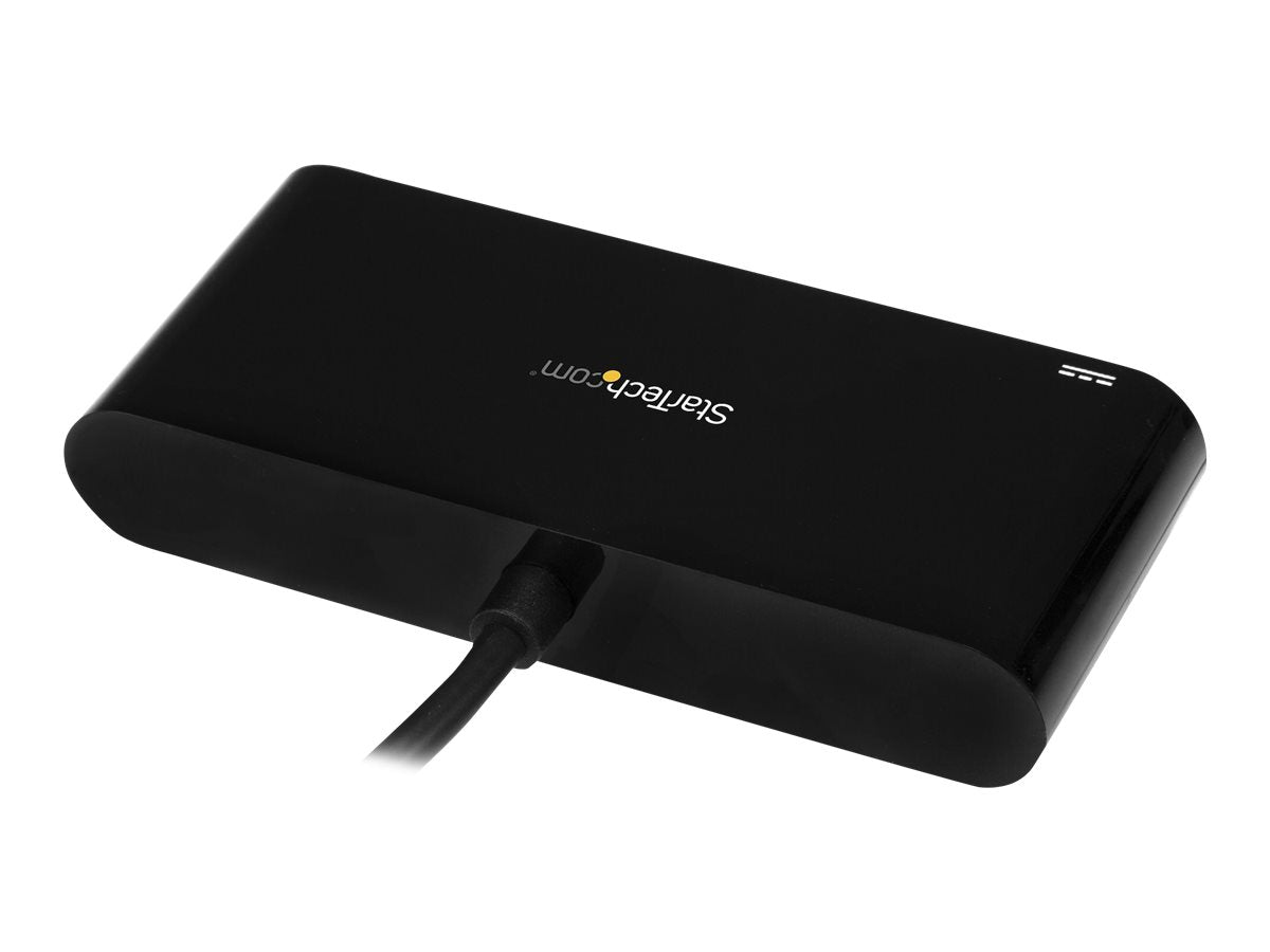 Anschlussmöglichkeiten des STARTECH.COM 3 Port USB 3.0 Hub mit Gigabit Ethernet und Stromversorgung