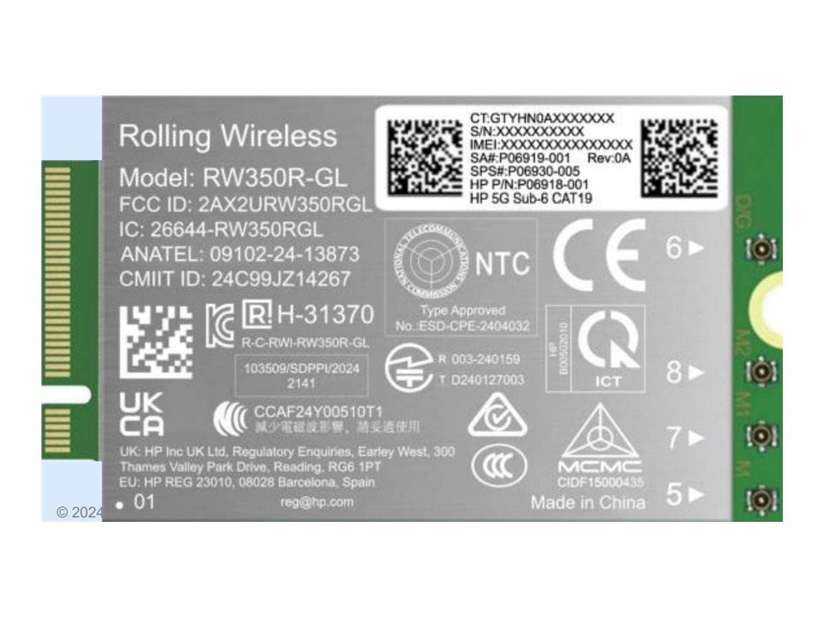 HP 5G Solution WWAN Vorderansicht