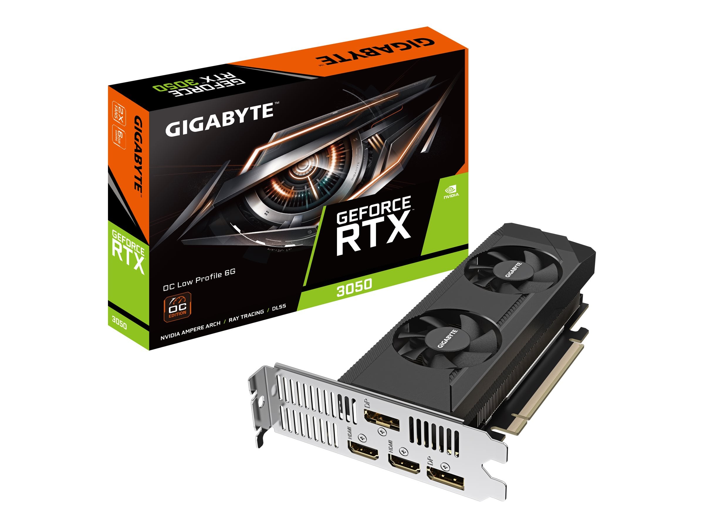 GIGABYTE GeForce RTX3050 OC Low Profile 6GB - Vorderansicht