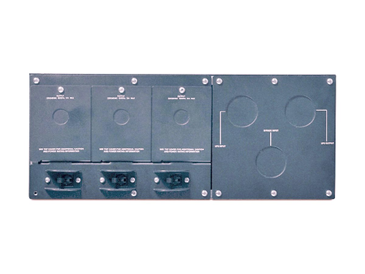 APC Service Bypass Panel Bypass switch rack-mountable AC 230V output connectors 3 4U 19 Black