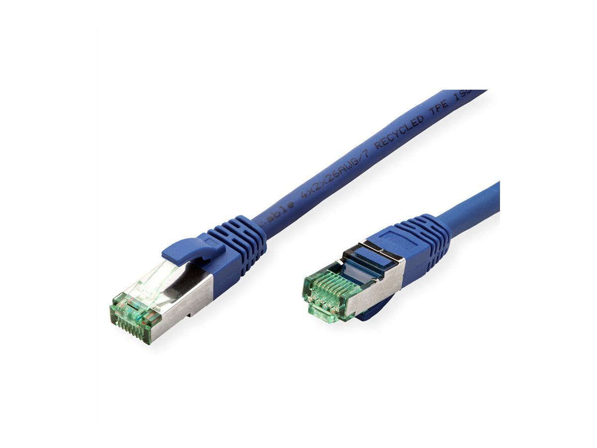 ROLINE RM Patchkabel Kat.6A S/FTP PiMF blau 15m - Verpackung