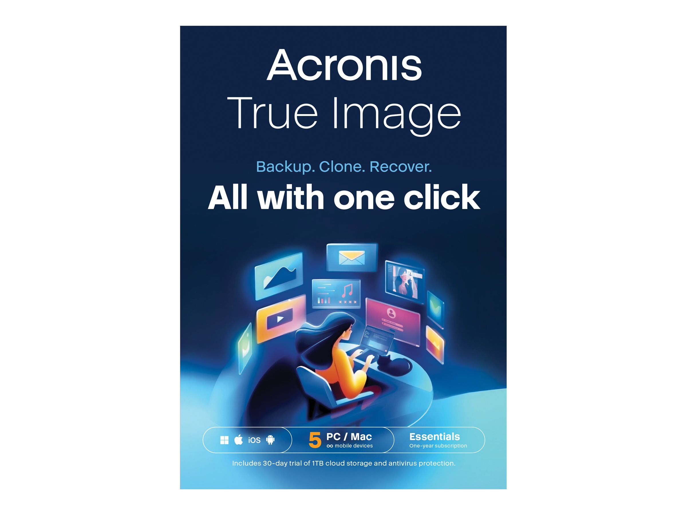 Acronis True Image Essentials Vorderansicht