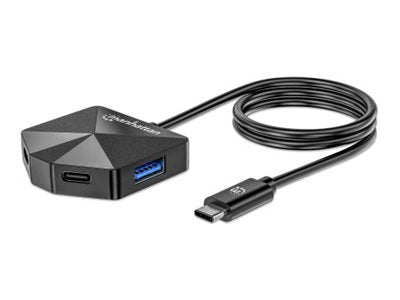 MANHATTAN 4-Port USB-C/-A Kombo-Hub Verpackung