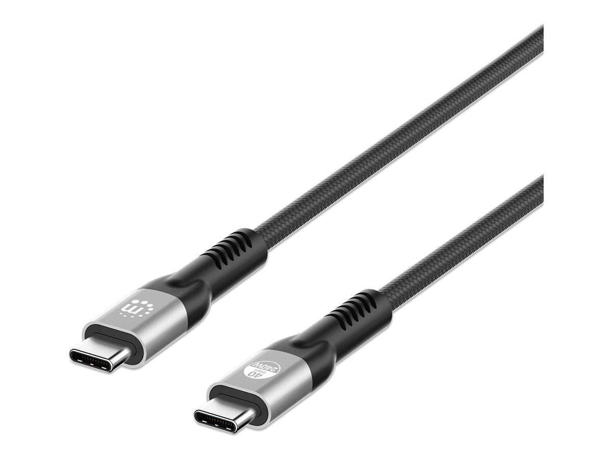 MANHATTAN USB4 Thunderbolt 4 Typ C Ladekabel Vorderansicht