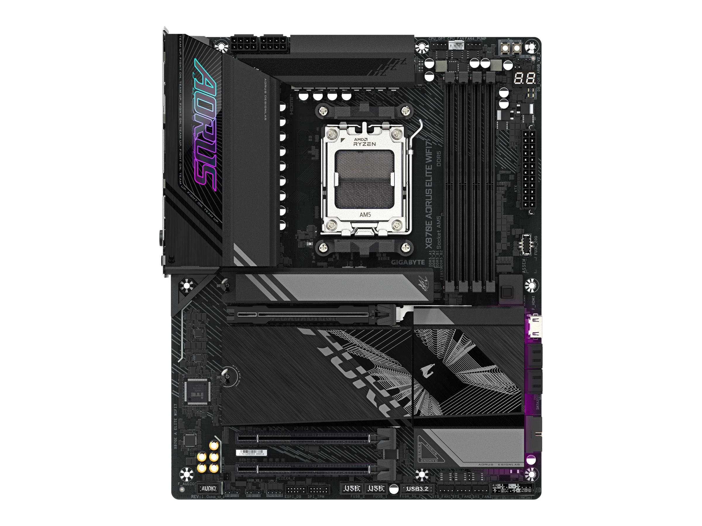GIGABYTE X870E A ELITE WIFI7 Motherboard Vorderansicht