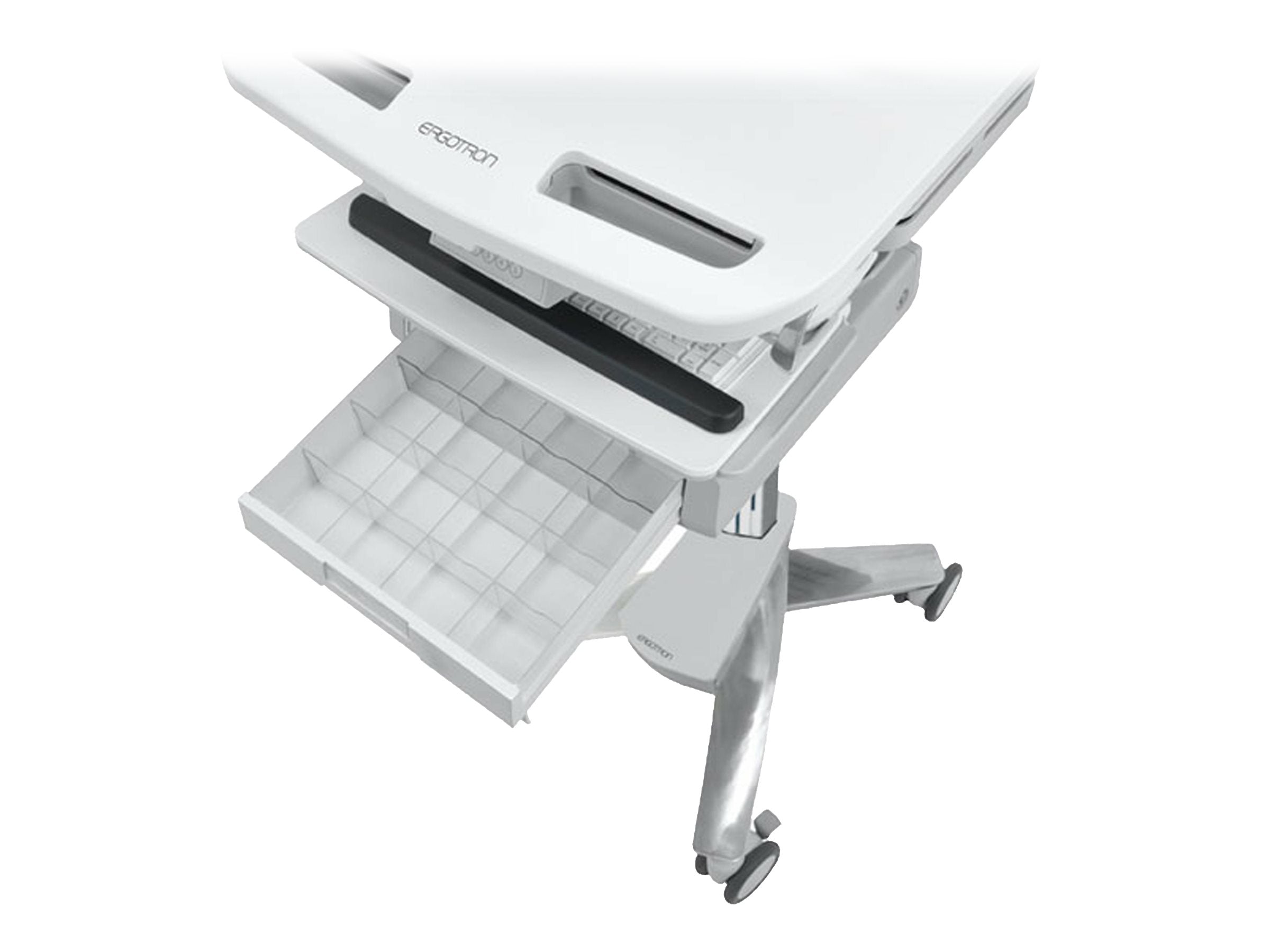 Vorderansicht des ERGOTRON StyleView Wagens mit LCD-Arm